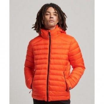 Chaqueta Superdry Fuji naranja con capucha para hombre