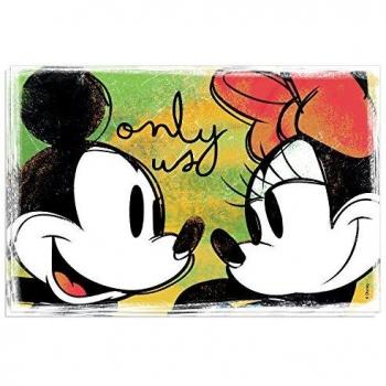 Set de 2 Manteles Lavables Verdes Mickey y Minnie