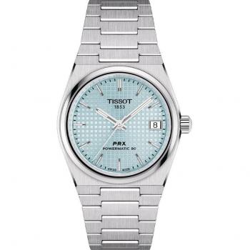 Tissot PRX Powermatic 80 Automatic Watch 35mm Unisex Ice Blue Dial T137.207.11.351.00