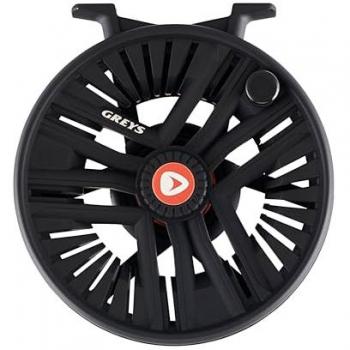 Greys Carrete de Pesca con Mosca Fin Fly Negro
