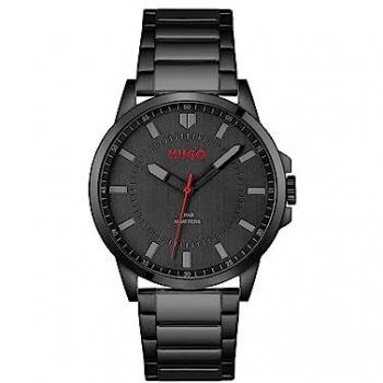 Reloj Analógico de Cuarzo para hombre HUGO con Correa en Acero Inoxidable Negro - 1530187