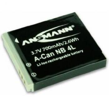 Ansmann 5022263 - A-Can NB 4 Li-Ion, batería 3,7V/700mAh para cámara digital de fotos Canon