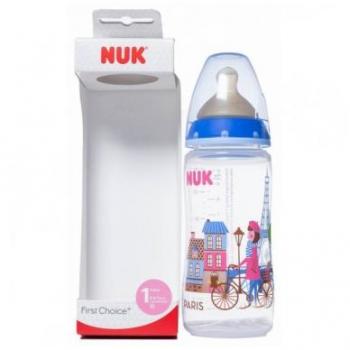Biberón NUK FC + PP Látex Colección 1M 1 Unidad 300 ml