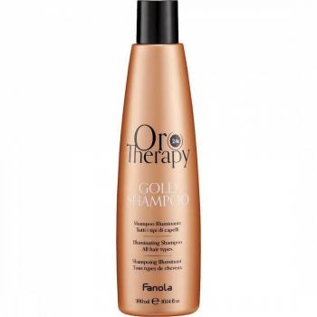Fanola Oro Therapy 24K Gold Illuminating Shampoo - Moisturizing Formula with Argan Oil 300ml