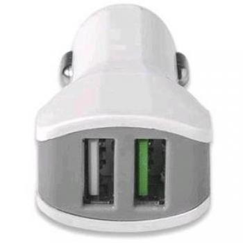 Cargador de dispositivo móvil para auto Celly CC2USBTURBOWH Blanco