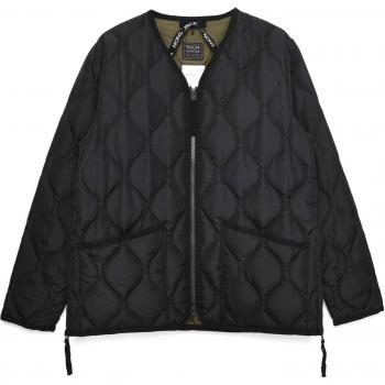 Taion Men's Black Military Zip V-Neck Down Jacket