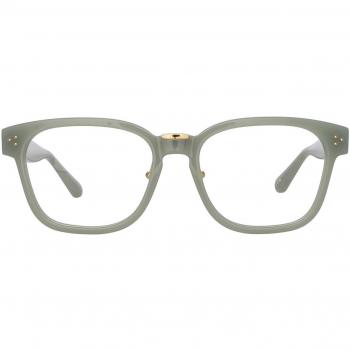 Linda Farrow STEFFEN LFL1402A Asian Fit C3 Men's Eyeglasses Grey Size 56 - Blue Light Block Available