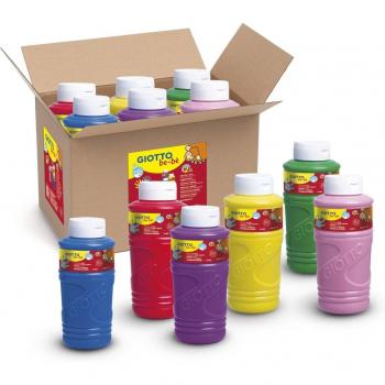 Set de Pintura para Dedos Giotto Be-Bè 750ml, Colores Arcoíris, Pack de 6