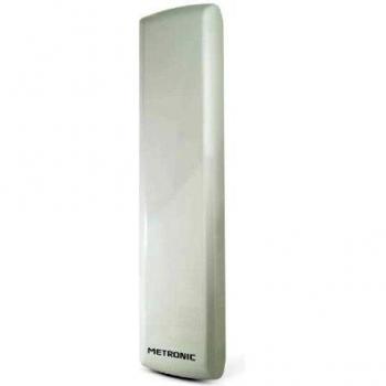 Metronic 415980 - Antena Interior/Exterior DVB-T, UHF amplificada, Extra Plana, discreta, Filtro LTE- 4G, Ganancia 36dB, para Canales de TV gratuitos, para mástil o balcón