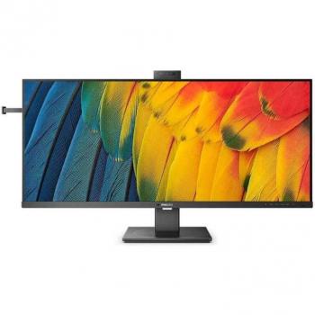 Philips 40B1U5601H 39.53 Ultrawide WQHD IPS Monitor with Webcam, Multimedia Functions, USB-C, and 100Hz Refresh Rate - Black