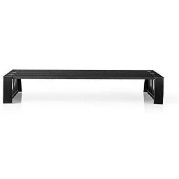 Soporte de Monitor Ergonómico Nedis - Capacidad Máxima 16 kg - Universal - Sin Altura Ajustable - Color Negro