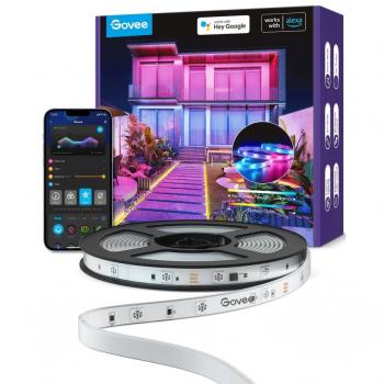 Cinta LED Govee H6172 Exterior 10m, Wi-Fi, Bluetooth, RGBIC, IP65