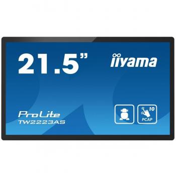 Pantalla táctil iiyama TW2223AS-B1 de 21.5 con resolución Full HD de 1920 x 1080 Pixeles