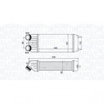 Intercooler MAGNETI MARELLI 351319204250 de alto rendimiento