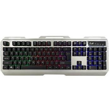 Ewent PL3312, USB, Juego, QWERTY, Español, Alámbrico, Universal, Monótono