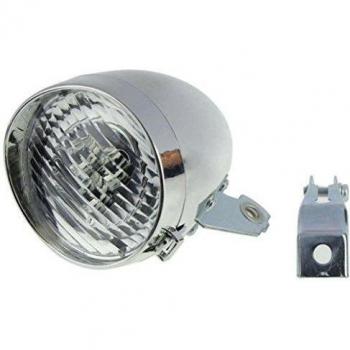 vovotrade retro Accesorio de la luz delantera de bicicleta soporte Vintage 3LED linterna