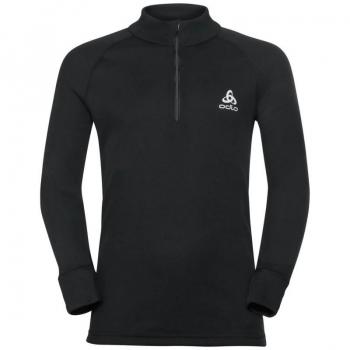 Camiseta de manga larga con cuello Odlo Active Warm Eco para Niños (Negro)