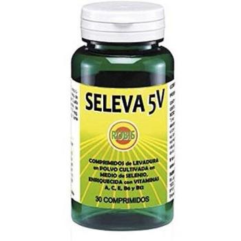 Robis Seleva 5V | Nutriente Antioxidante | Envejecimiento, Desgaste, Convalecencia, Circulación, Defensas | Levadura De Cerveza, Vitaminas | 30 Comprimidos