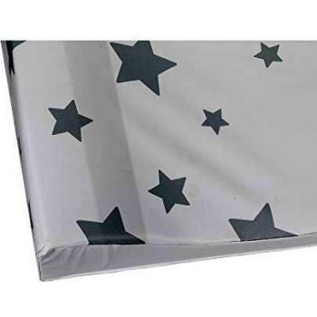 Interbaby 00861 - - Cambiador Cubrebañeras Estrella, Blanco y Gris, 70 cm
