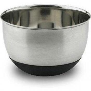 Stainless Steel Collection 3 Qt. Heavy-Weight Mixing Bowl with Silicone Base by Vinaroz Cookware