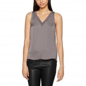VILA CLOTHES Virustic S/l Simple Top, Camiseta sin Mangas para Mujer, Gris