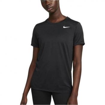 Camiseta de running Nike Dri-Fit negra para mujer, modelo Legend Crew, talla XL