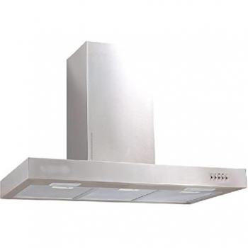 Campana Decorativa INOX Orbegozo 190W Clase B con 3 Filtros de Aluminio - Dimensiones: 90 x 50 x 58-116 cm