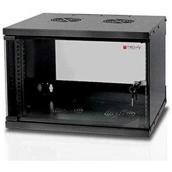 Armario rack Techly I-CASE EL-1006B32 6U de pared Negro