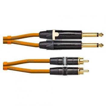 Cordial CEON DJ Plug-RCA 1.5m Orange Audio Cable