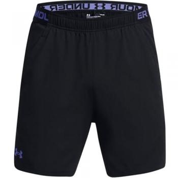 Short de hombre Vanish Woven 15 cm de Under Armour, color negro, diseñado para actividades deportivas, fabricado con material ligero y transpirable, cuenta con tecnología que elimina la humedad y proporciona comodidad durante el ejercicio