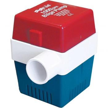 Rule 20A 1000 GPH Non-Automatic Square Bilge Pump 1-1/8 Inch Outlet