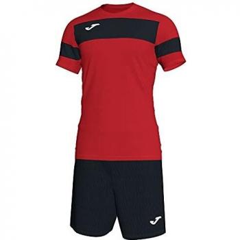 Joma Academy II M/Corta Traje de Entrenamiento, Hombre, Rojo/Negro, L