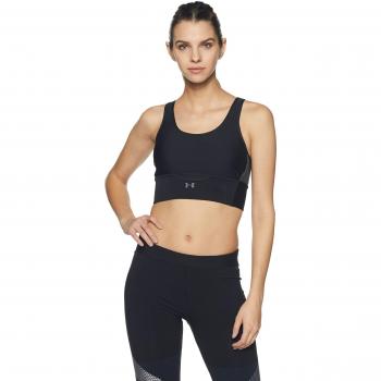 Under Armour Armour Crossback Clutch Bra Sujetador Deportivo, Mujer, Negro