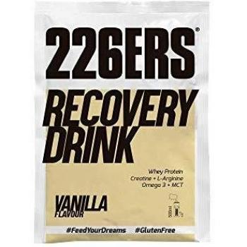 226ERS Recovery Drink Monodosis | Recuperador Muscular con Proteína Whey, Creatina, Hidratos, Triglicéridos y L-Arginina, Sin Gluten, Vainilla - 1 x 50 gr
