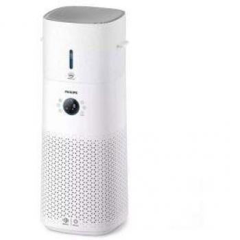Purificador y humidificador de aire Philips AC3737/10 2 en 1 para habitaciones hasta 131 m², con filtro HEPA, tasa de purificación de 505 m³/h, conectividad Wi-Fi y app Air+