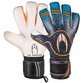 Ho Soccer Eskudo Architect Roll/Gecko Blue Guantes De Portero, Unisex niños, Azul/Naranja, 6
