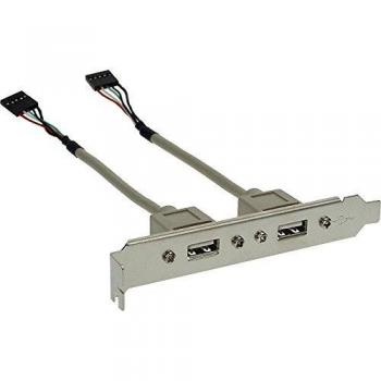 Tarjeta PCI con 2 puertos USB 2.0 y conectores IDC de 5 pines, 15 cm