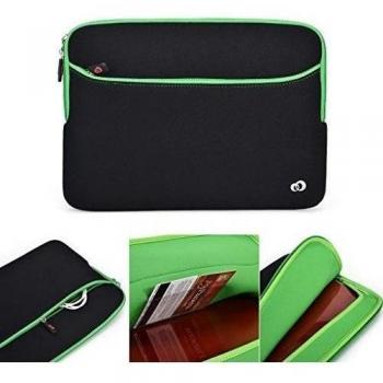 'Kroo 15,6 pulgadas portátil funda de neopreno con bolsillo exterior con cremallera para Asus VivoBook S400CA/X451CA verde negro y verde