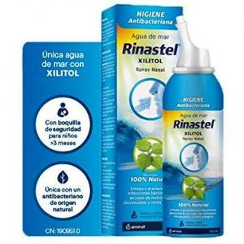 RINASTEL Xilitol Spray Nasal con Agua de Mar, 100 ml