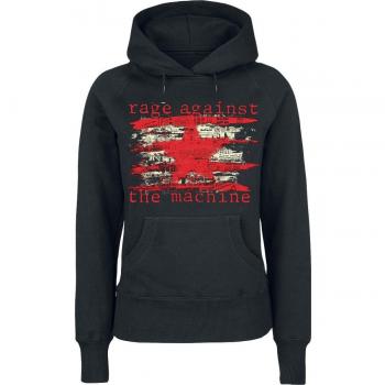 Rage Against The Machine Newspaper Star Sudadera con Capucha Negro L