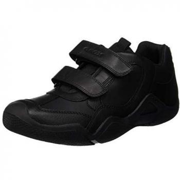 Geox Boys' JR Wader A Low-Top Sneakers, Black