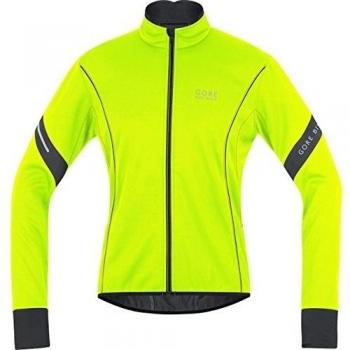 GORE BIKE WEAR Jacke Power 2.0 Soft Shell - Chaqueta de ciclismo para hombre, color amarillo flúor / negro, talla XL