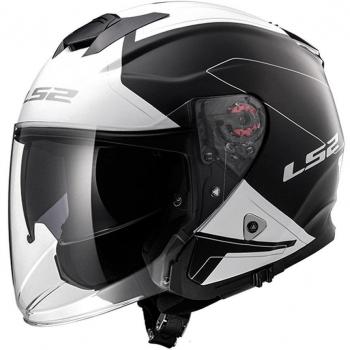 LS2 305212011XXS OF521 Casco Infinity Beyond Negro Mate, Color Blanco, Tamaño XXS