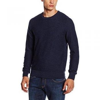 Tommy Hilfiger IMANI C-NK CF-jersey Hombre,  
 Azul