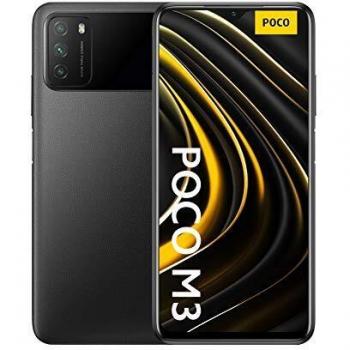 Poco M3 - Smartphone 4+128GB, Pantalla 6,53 FHD+ con Dot Drop, Snapdragon 662, Cámara triple de 48 MP con IA, batería de 6000 mAh, Power Black