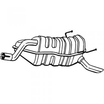 Silenciador trasero BOSAL 148-045 para LANCIA Musa y FIAT Punto, Idea