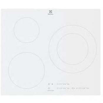 Placa de Inducción Electrolux 3 Fuegos 7350W Blanca