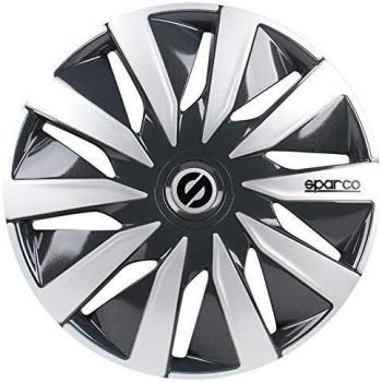 Tapacubos Sparco Lazio 16 pulgadas gris/plata 4 piezas SPC1691GRSV