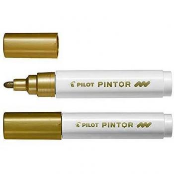 Rotulador Pintor Pilot M Oro, Punta Media 4.5mm, Escritura 1.4mm