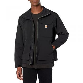 Carhartt Men's Super Dux Mock Neck Waterproof Jacket - Black